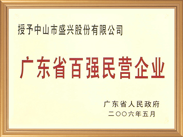 廣東省百強民營(yíng)企業(yè)